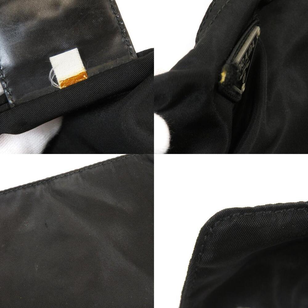 Prada bag Shoulder Black plate Crossbody logo - Picture 9 of 11
